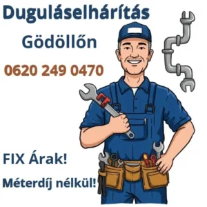Duguláselhárítás Gödöllő teljes területén fix árakkal azonnali segítség