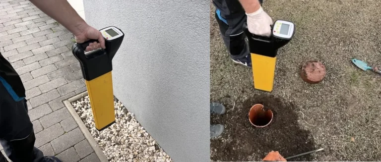 Nyomvonal meghatározás Gödöllőn speciális jelfogó műszerrel – pontos csatornavezeték feltérképezés bontás nélkül