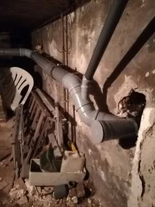 Csatorna javítás pincében – sérült pincei szennyvízcső javítása Drain Expert Kft