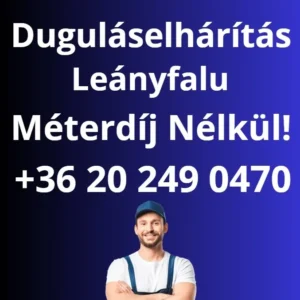 Duguláselhárítás Leányfalun gyors kiszállással
