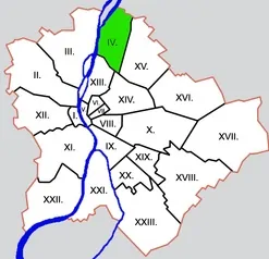 Budapest IV. kerület térkép – Újpest, Megyer, Káposztásmegyer városrészekkel