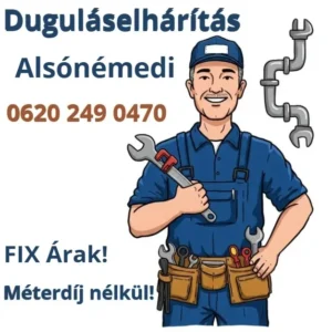 Duguláselhárítás Alsónémediben gyors kiszállással, fix áron