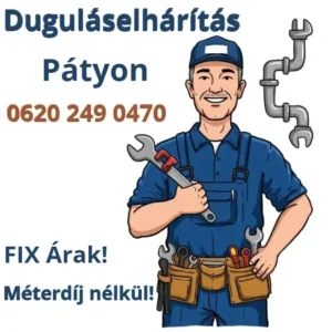 Duguláselhárítás Páty – gyors, bontásmentes megoldás helyismerettel és garanciával