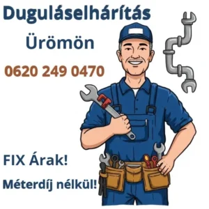Duguláselhárítás Üröm teljes területén gyors kiszállással, falbontás nélkül, ipari technológiával
