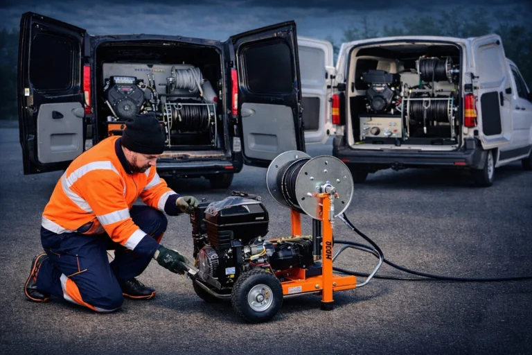 Womás csatornatisztítás Alsónémedi – nagynyomású csatornamosás WOMA berendezéssel – Drain Expert Kft.